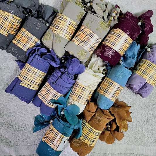 Glittering cotton Hijab