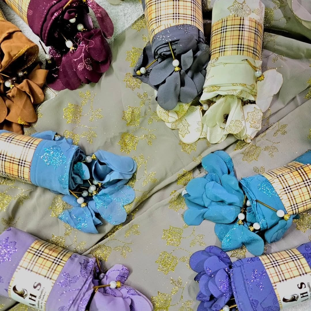Glittering cotton Hijab